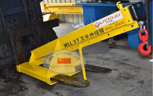 Potence pour chariot élévateur - LC-D017 series - Shenzhen Liwumei Industrial Equipment Co.,Ltd. - télescopique / de levage