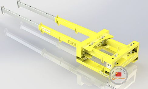 Palonnier monté sur chariot élevateur - Shenzhen Liwumei Industrial Equipment Co.,Ltd. - pour l'industrie / télescopique