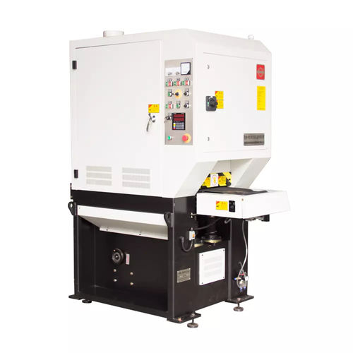 Ébavureuse à brosse - SD300-JS+D - HANGZHOU XIANGSHENG ABRASIVE MACHINE MANUFACTURING CO.,LTD - à bande / de rayonnage des angles / de finition