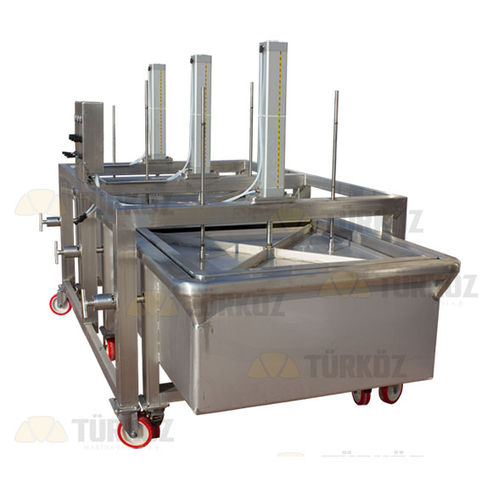 Presse à fromage verticale - Turkoz Makina Sanayi ve tic. a.s. - pneumatique / à pâte dure / en acier inoxydable