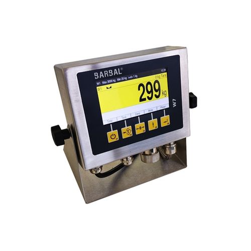 Indicateur de pesage numérique - W7 - Barbal - mural / indice de protection / en acier inoxydable