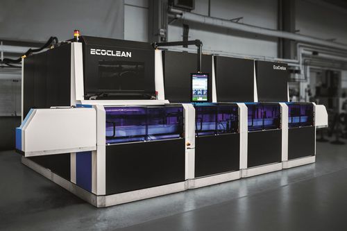 Système de nettoyage à jet d'eau - EcoCvelox - Ecoclean Group - haute pression / avec sécheur / d'ébavurage