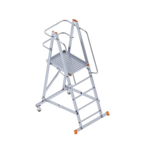 Échelle en aluminium - SARAYLI LTD. STI. - mobile / à plate-forme / coulissante