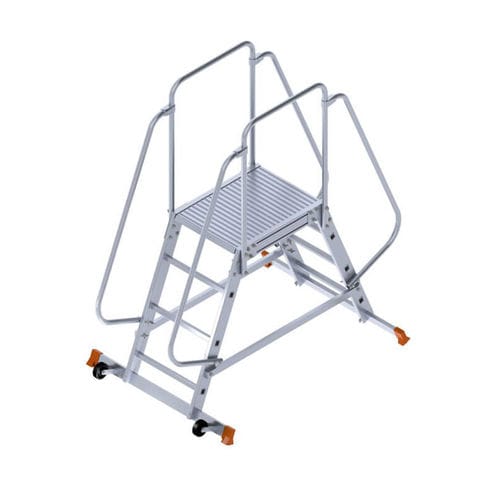 Échelle en aluminium - SARAYLI LTD. STI. - mobile / à plate-forme
