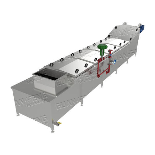 Machine à blanchir pour fruits et légumes - GLP series - Zhejiang Guanfeng Food Machinery Co.,Ltd. - refroidisseur d'eau / en inox / pour l'industrie agroalimentaire