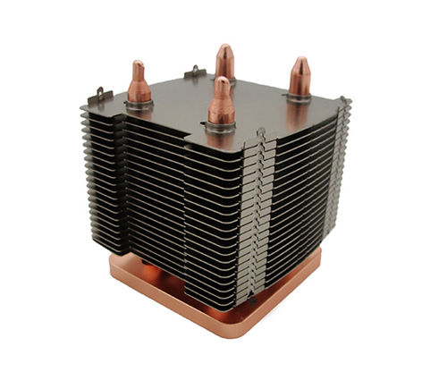 Dissipateur thermique en aluminium - A1498 - Awind heat sink - de puissance / avec caloduc