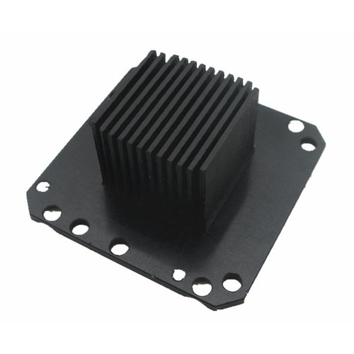Dissipateur thermique en aluminium - A1605 - Awind heat sink - fraisé et taraudé par CNC