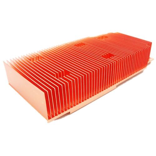 Dissipateur thermique en cuivre - A1578 - Awind heat sink - à ailettes fines