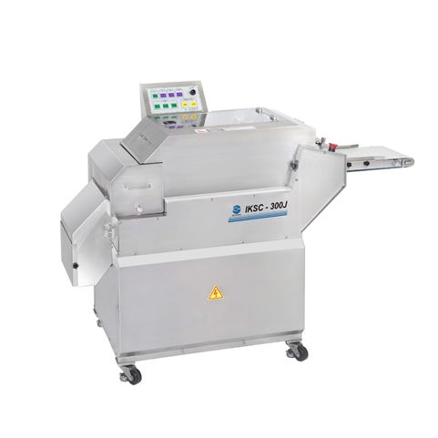 Cubeuse de viande - IKSC - 300 - IRE-KOREA - avec tapis d'alimentation