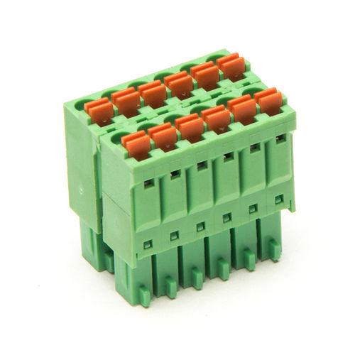 Bloc de jonction enfichable - F73-V-3.5 - Dongguanshi Welink Electronic Technology Co.,Ltd - sans vis / à ressort / double étage