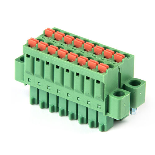 Bloc de jonction enfichable - F73-V-3.81 - Dongguanshi Welink Electronic Technology Co.,Ltd - sans vis / à ressort / double étage
