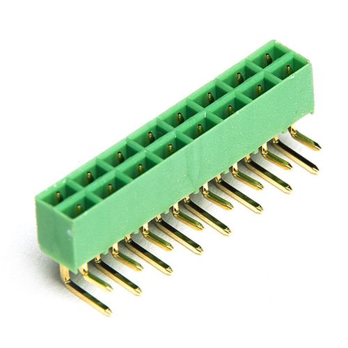 Barrette de contact mâle - F80-1-3.81 - Dongguanshi Welink Electronic Technology Co.,Ltd - à deux rangées / à angle droit / 3,81 mm (0.150")