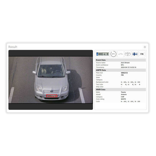 Logiciel LAPI - Carmen&reg; Axis - Adaptive Recognition - de contrôle d'accès / temps réel / basé sur cloud