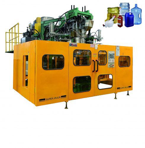 Machine de soufflage de coextrusion - DKB-10LD - Dongguan JinJun Machinery Co., Ltd. - pour bouteilles / pour conteneur avec poignée / pour fûts
