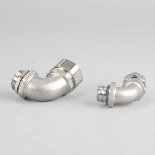 Raccord fileté - JX-W90 series - YUEQING JIXIANG CONNECTOR CO., LTD - coudé à 90° / coudé à 45° / en laiton nickelé