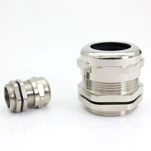 Presse-étoupe étanche - JX-M-L series - YUEQING JIXIANG CONNECTOR CO., LTD - en laiton nickelé / résistant aux produits chimiques / fileté