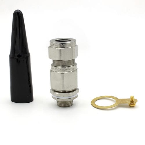 Presse-étoupe antidéflagrant - JX-CW series - YUEQING JIXIANG CONNECTOR CO., LTD - en laiton nickelé / en laiton / IP66