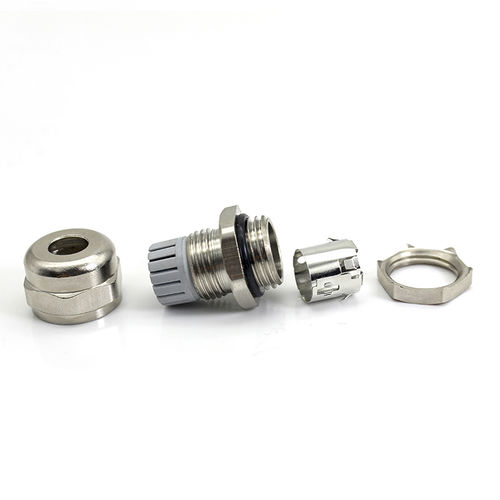 Presse-étoupe à blindage CEM - JX-E.M series - YUEQING JIXIANG CONNECTOR CO., LTD - en laiton nickelé / en laiton / IP68