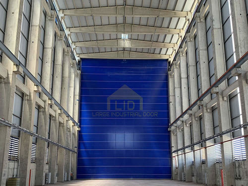 Porte de hangar - FSHD100 - Large Industrial Door Co., LTD - à empilement / PVC / en tissu
