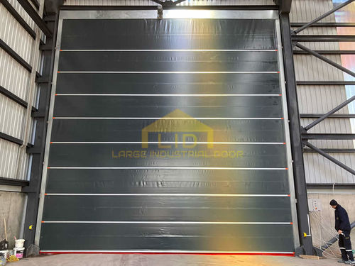 Porte de hangar - MFHD100 - Large Industrial Door Co., LTD - en tissu / pour l'intérieur / industrielle