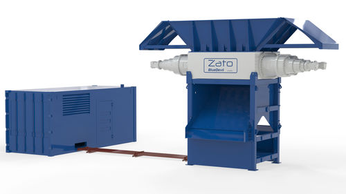 Déchiqueteur à 2 arbres - Blue Devil GF4000 - ZATO srl Unipersonale - métal / de pneus / de déchets solides et en vrac