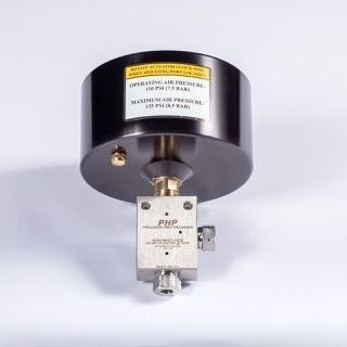 Vanne à pointeau - Precision High Pressure - à commande pneumatique / pour l'eau / pour gaz