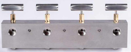 Manifold multivoie - Precision High Pressure - en inox / pour électrovanne / fileté