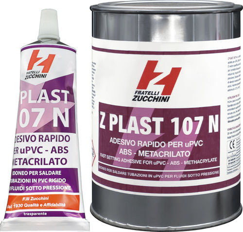 Colle méthacrylate - Z PLAST Series - FRATELLI ZUCCHINI - monocomposant / industrielle / pour tubes en PVC