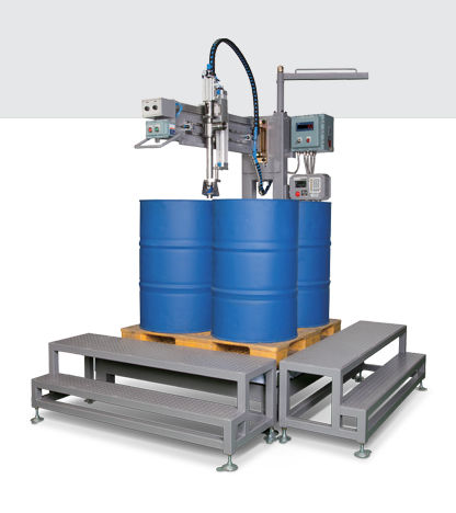 Machine de remplissage de fûts - CFM-Four Drum - CAS - pour liquides / pondérale / portable