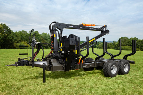 Remorque pour le bois - BMF 8T2 - BMF - tandem / tractée / forestière