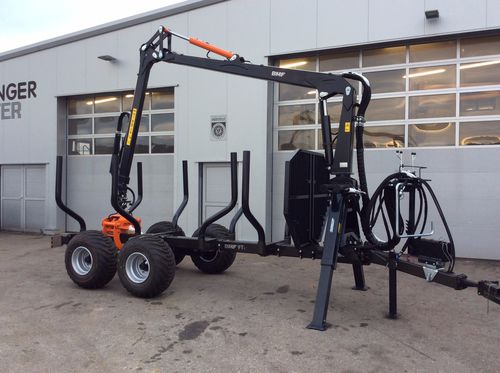 Remorque pour le bois - BMF 9T1 - BMF - tandem / tractée / forestière