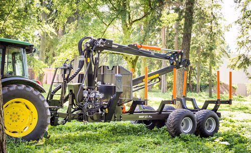 Remorque pour le bois - BMF 12T2 Pro - BMF - tandem / tractée / forestière