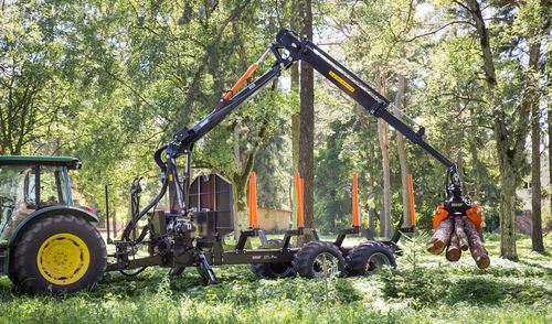 Remorque pour le bois - BMF 17T2 Pro - BMF - tandem / tractée / forestière