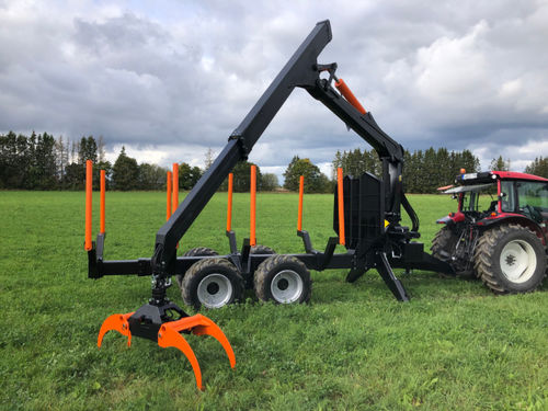 Remorque pour le bois - BMF 18 HD - BMF - tandem / tractée / forestière