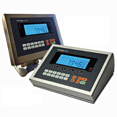 Indicateur de pesage numérique - Baykon BX24 - AWM Ltd - mural / IP67 / en acier inoxydable
