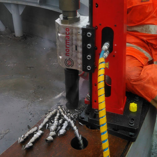 Machine de perçage pneumatique - PD100 - Normaco International Ltd. - à colonne / pour trous profonds / pour acier