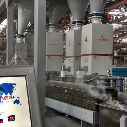 Doseur à perte de poids gravimétrique - monomex - double vis / pour l'industrie de la plasturgie / continu