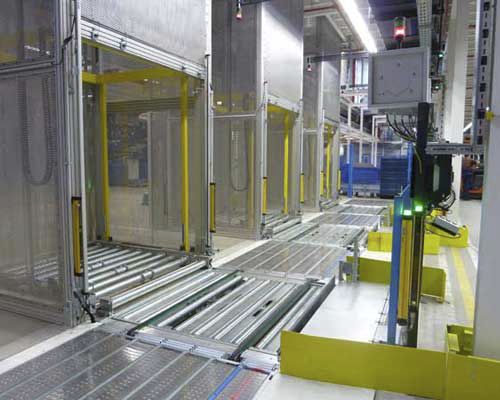 Système de convoyage de transport - RBS Förderanlagen GmbH - de palettes / pour chaîne / table rotative