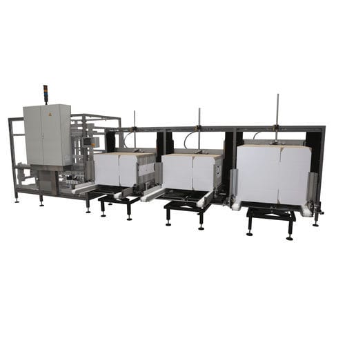 Formeuse de caisses automatique - MFC-2000 - LANTECH - colle thermofusible / ruban adhésif / de grande cadence
