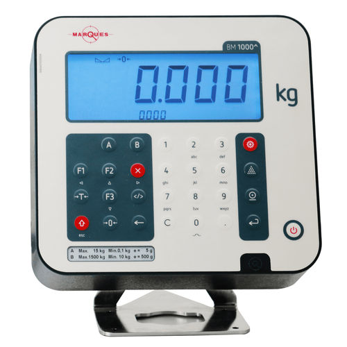 Indicateur de pesage affichage LCD - BM1000P TOP - Balancas Marques Jose Pimenta Marques Lda. - benchtop / RS-232 / programmable