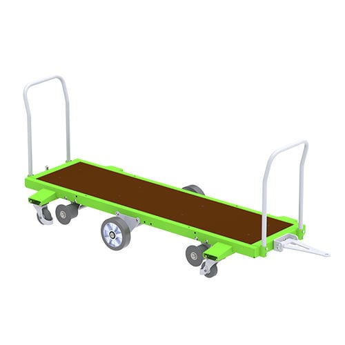 Chariot de transport - Green - Berkvens Greenhouse Mobility B.V. - à plate-forme / à six roues / chargement/déchargement des deux côtés