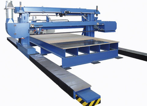 Rectifieuse plane - Langzauner - pour tôle métallique / à table fixe / à pont