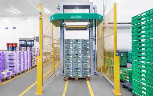 Palettiseur couche par couche - CALIBRAFRUTA LDA - de cartons / pour l'industrie agroalimentaire