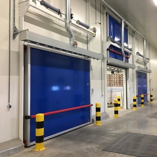 Porte coulissante verticale - VH-1414 (V) - Salco Industrial Doors - en aluminium / en aluminium anodisé / en caoutchouc