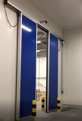Porte coulissante - VH-1414 - Salco Industrial Doors - en aluminium anodisé / en caoutchouc / en fibre de verre