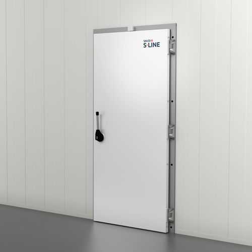 Porte avec charnière - VD-1815 - Salco Industrial Doors - en aluminium / en caoutchouc / pour l'intérieur