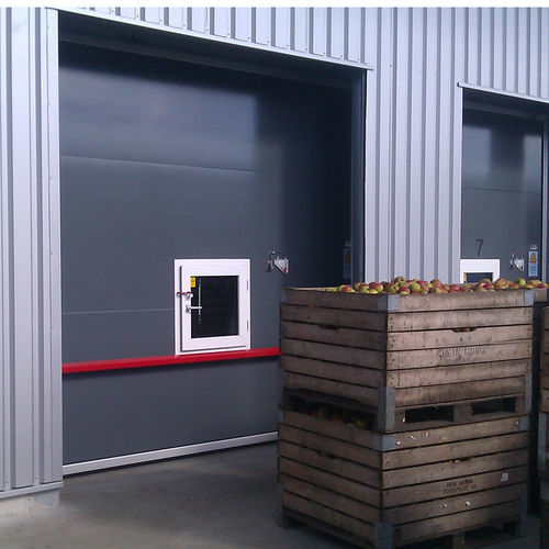 Porte coulissante - NI-1610 - Salco Industrial Doors - en aluminium / en aluminium anodisé / en fibre de verre