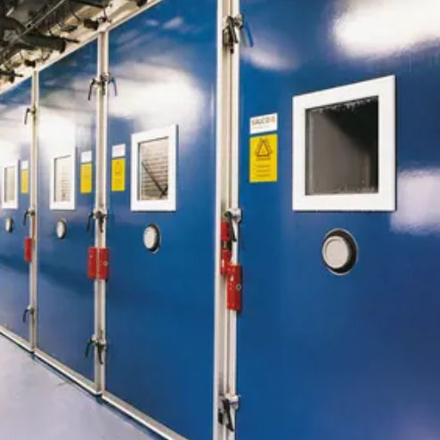 Porte avec charnière - KDG-1010 - Salco Industrial Doors - en aluminium / en aluminium anodisé / en caoutchouc
