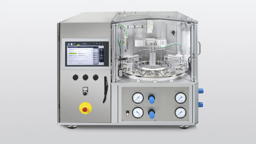 Alimentateur doseur à tambour - HOEFLIGER - de poudre / pour produits pharmaceutiques / semi-automatique