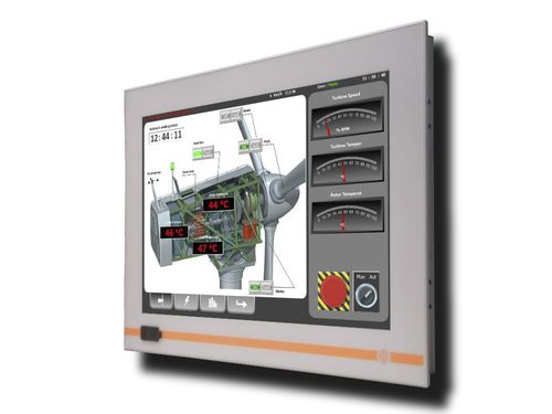 Panel PC à écran tactile résistif à 5 fils - PSQ119 - PANEL Srl - rétroéclairage à LED / LCD / TFT LCD